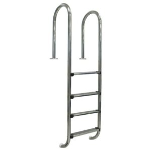 Gre Inground Pool Wall Ladder 4 Steps Plateado