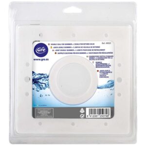 Gre Double Seal For Skimmer+ 2 Seals For Return Valve Blanco 20.5 x 19.5 x 0.5 cm