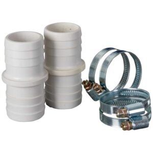 Gre 2 Connectors+4 Clamps Blanco 38-32 mm