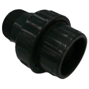 Gre Pvc Union Solvent Socket 1.1-2 Pn16 3 Units Negro 50 mm
