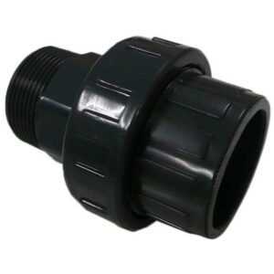 Gre Pvc Union Solvent Socket 2 Pn16 3 Units Negro 50 mm