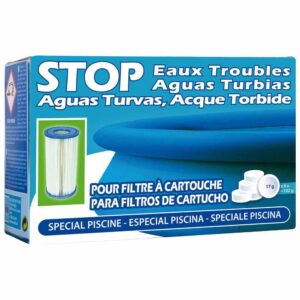 Gre Pools Stop Cloudy Waters For Pools With Cartridge Filter 6 Units Blanco 17 g