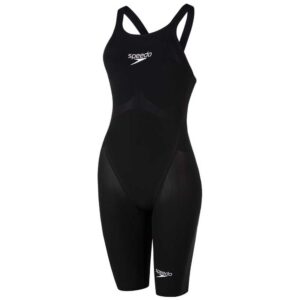 Speedo Fastskin Lzr Pure Valor Open Back Kneeskin Swimsuit Negro UK 24 Mujer