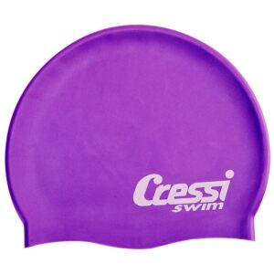 Cressi Silicone Swimming Cap Lila