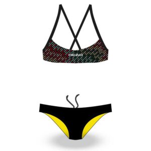 Head Swimming Team Printed Low Bikini Negro 8 Years Niño