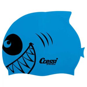 Cressi Silicone Shark Swimming Cap Azul