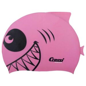 Cressi Silicone Shark Swimming Cap Rosa