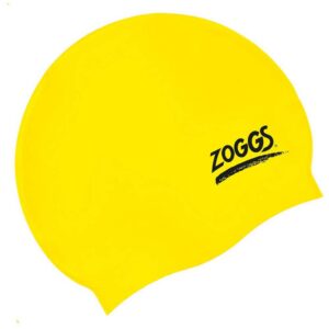 Zoggs Silicone Plain Swimming Cap Amarillo