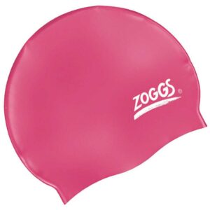 Zoggs Silicone Plain Swimming Cap Rosa