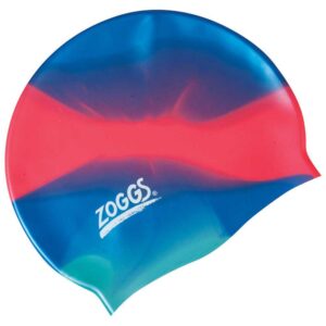 Zoggs Silicone Junior Swimming Cap Rojo,Azul