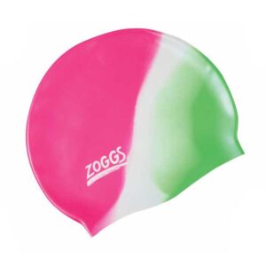 Zoggs Silicone Junior Swimming Cap Rosa