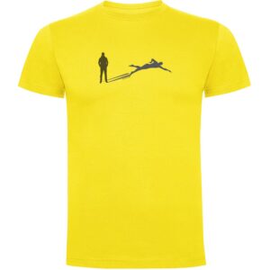 Kruskis Swim Shadow Short Sleeve T-shirt Amarillo L Hombre
