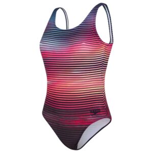 Speedo Digital Placement U-back Swimsuit Multicolor UK 30 Mujer
