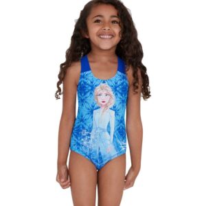Speedo Disney Fozen 2 Elsa Digital Placement Swimsuit Azul 12 Months Niña