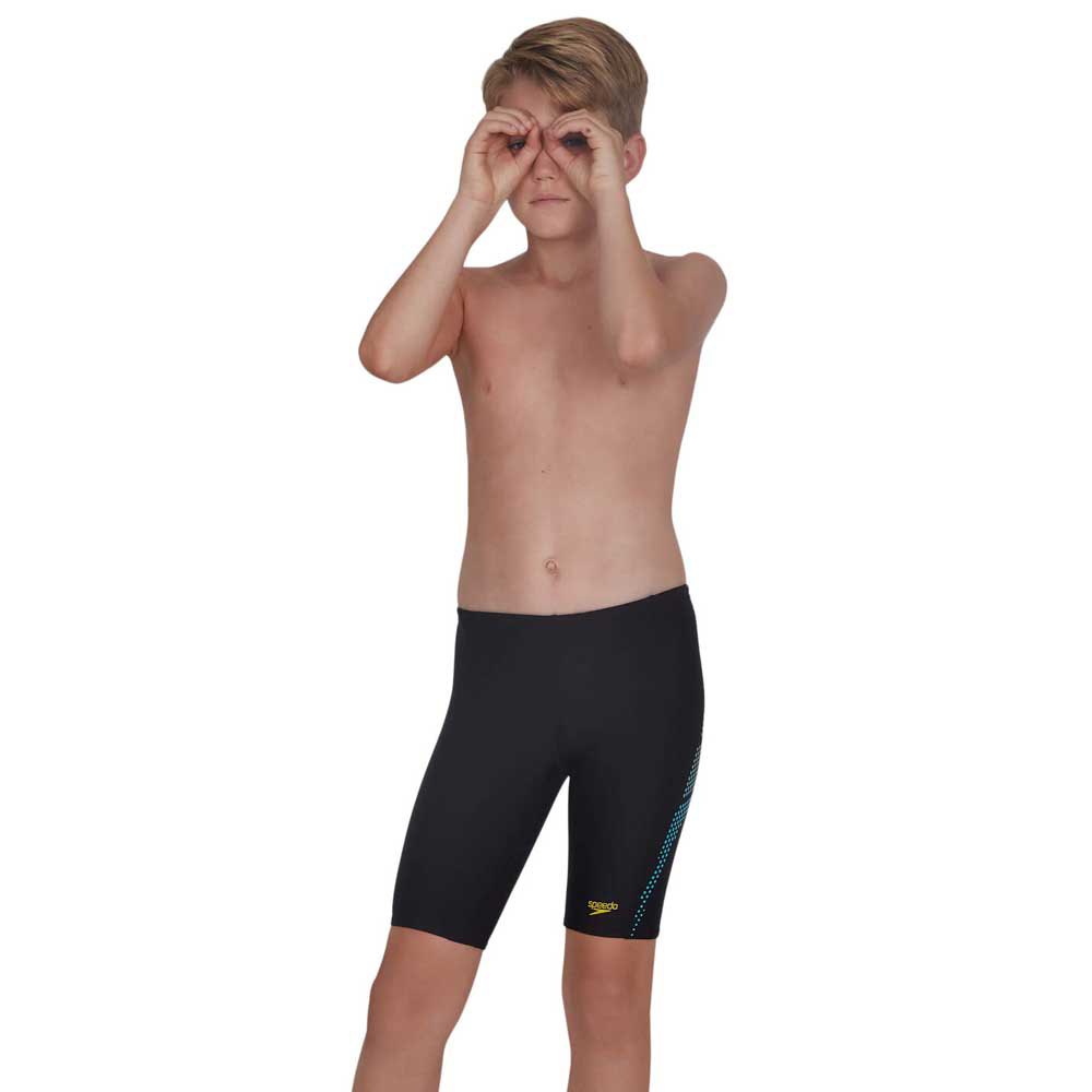 Speedo Plastisol Placement Jammer Negro 7-8 Years Niño