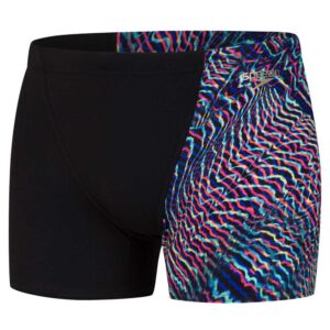 Speedo Allover Digital V Swim Boxer Negro UK 32 Hombre