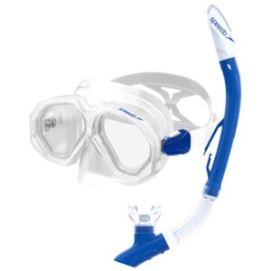 Speedo Leisure Dual Lenses Mask+tube Transparente,Azul