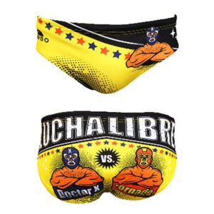 Turbo Wp Luchadores Swimming Brief Amarillo 9-10 Years Niño