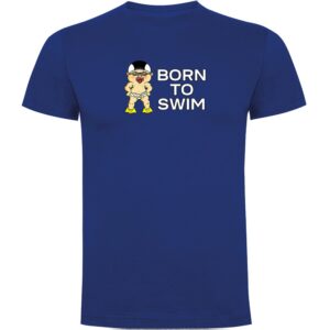 Kruskis Born To Swim Short Sleeve T-shirt Azul M Hombre