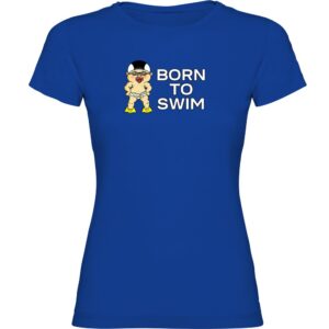 Kruskis Born To Swim Short Sleeve T-shirt Lila S Mujer