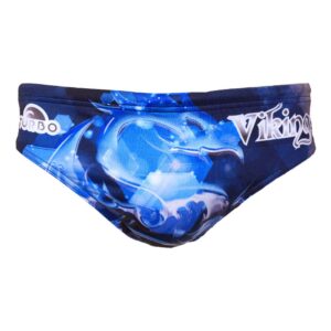 Turbo Viking Emblem Swimming Brief Azul 4XL Hombre