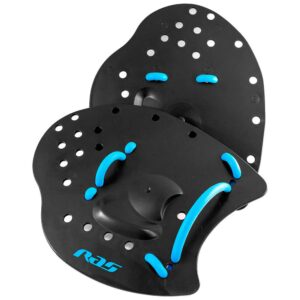 Ras Swimming Paddles Azul,Negro L