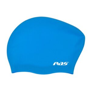 Ras Long Hair Silicone Swimming Cap Azul
