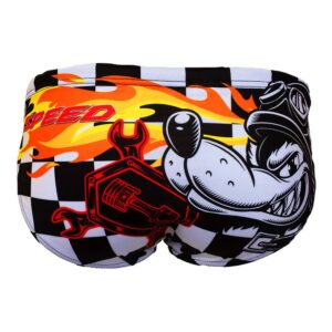 Turbo Speed Swimming Brief Blanco,Negro 4XL Hombre