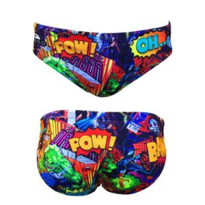 Turbo Comic Swimming Brief Multicolor 5XL Hombre