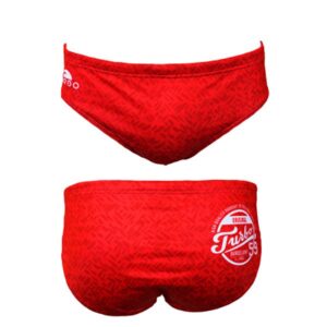 Turbo Plain Swimming Brief Rojo 2XL Hombre