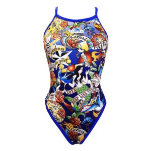 Turbo Sirenas Map Swimsuit Azul S Mujer