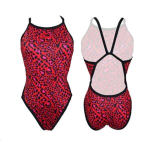Turbo Animal Swimsuit Rojo 5XL Mujer