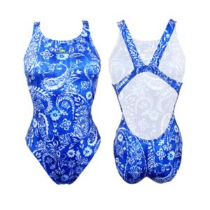 Turbo Cachemir Swimsuit Azul 4XL Mujer