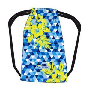 Turbo Blue Hawaii Drawstring Bag Azul