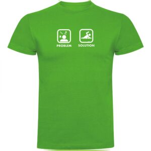 Kruskis Problem Solution Swim Short Sleeve T-shirt Verde L Hombre