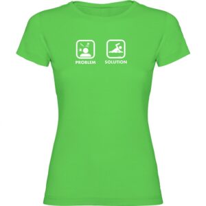 Kruskis Problem Solution Swim Short Sleeve T-shirt Verde M Mujer