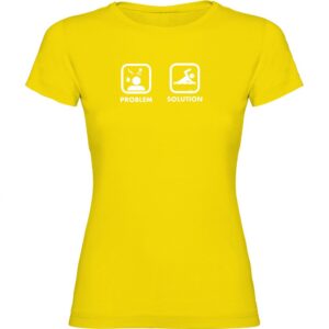 Kruskis Problem Solution Swim Short Sleeve T-shirt Amarillo S Mujer