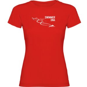 Kruskis Swimming Dna Short Sleeve T-shirt Rojo S Mujer