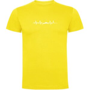 Kruskis Swimming Heartbeat Short Sleeve T-shirt Amarillo 3XL Hombre
