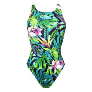 Turbo Jungle Bird Swimsuit Naranja 4XL Mujer