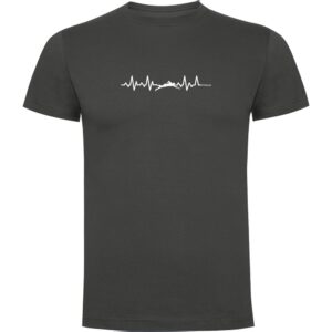 Kruskis Swimming Heartbeat Short Sleeve T-shirt Gris XL Hombre