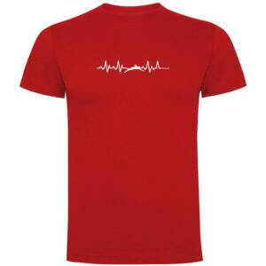 Kruskis Swimming Heartbeat Short Sleeve T-shirt Rojo S Hombre