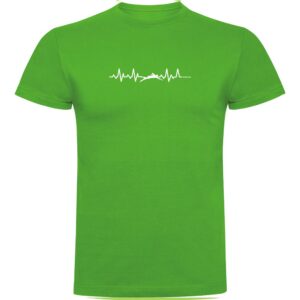 Kruskis Swimming Heartbeat Short Sleeve T-shirt Verde XL Hombre