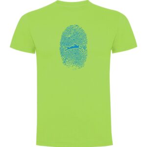 Kruskis Swimmer Fingerprint Short Sleeve T-shirt Verde M Hombre