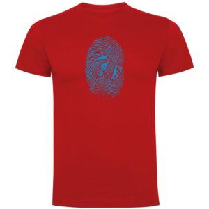 Kruskis Triathlon Fingerprint Short Sleeve T-shirt Rojo M Hombre