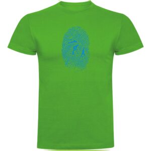 Kruskis Triathlon Fingerprint Short Sleeve T-shirt Verde 2XL Hombre