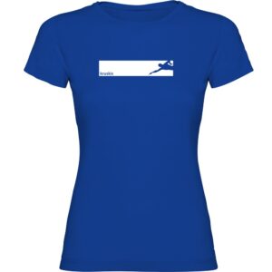 Kruskis Swim Frame Short Sleeve T-shirt Azul L Mujer