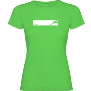 Kruskis Swim Frame Short Sleeve T-shirt Verde 2XL Mujer