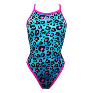 Turbo Animal Swimsuit Azul M Mujer