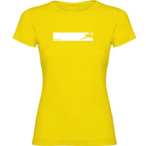 Kruskis Swim Frame Short Sleeve T-shirt Amarillo XL Mujer
